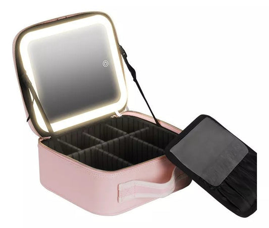 Organizador De Maquillaje Joyero Espejo con Luz - ISDU