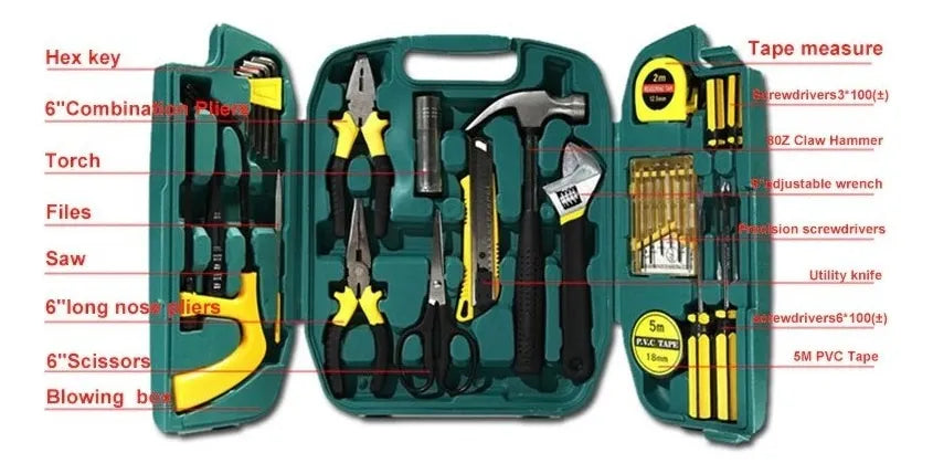 KIT DE HERRAMIENTAS X27 PIESAS