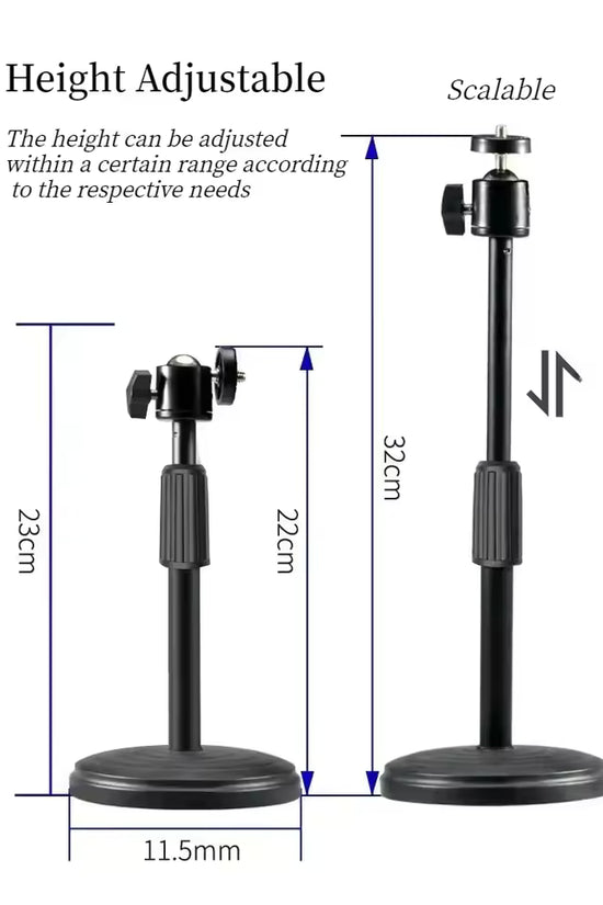 Aro de luz 16 cm 3 tonos metálico