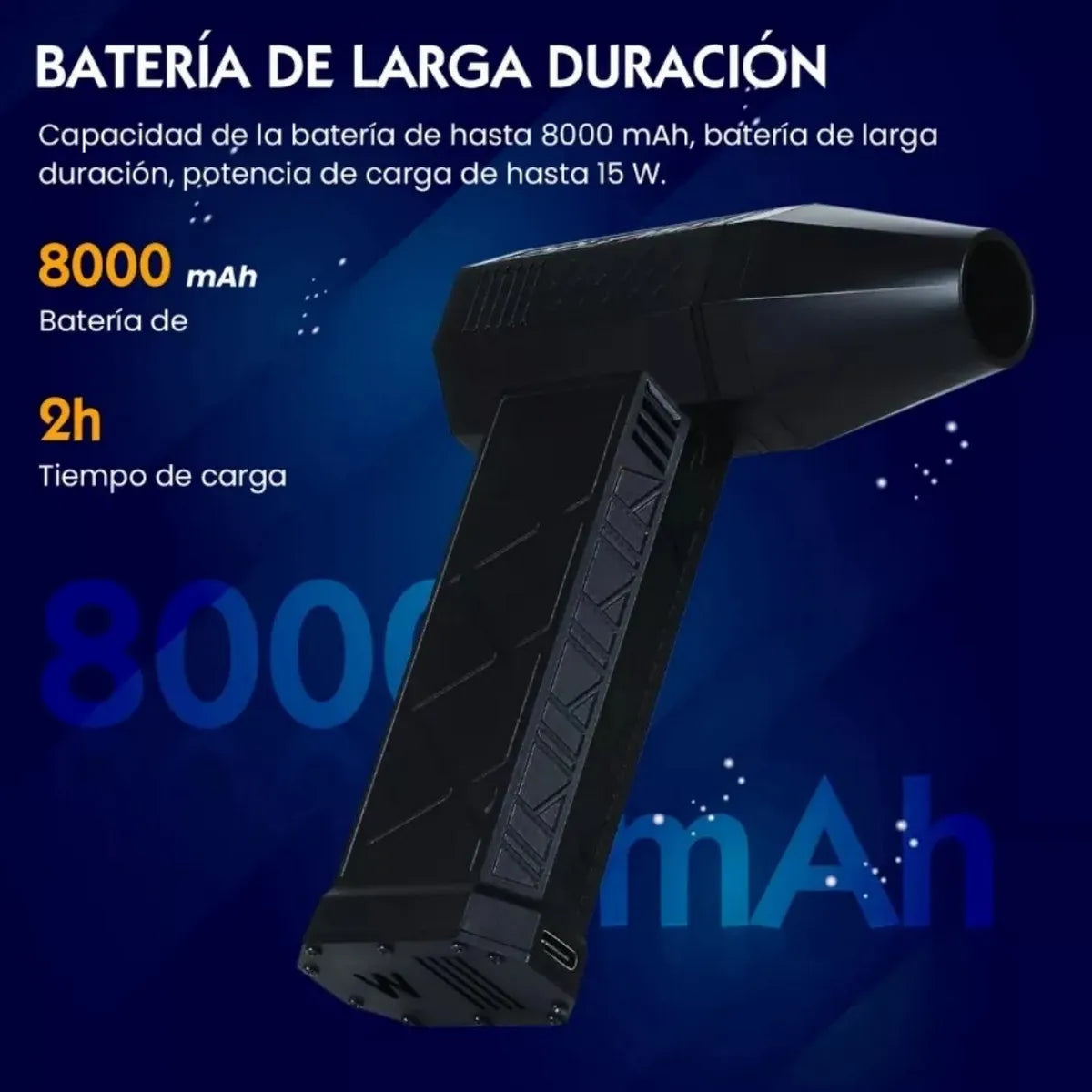 Soplador ventilador Turbo Rrecargable