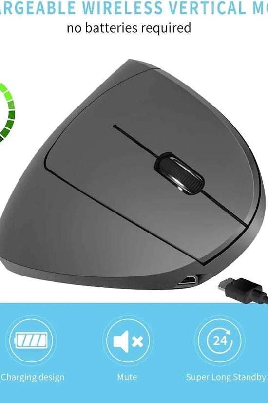 Mouse vertical ergonómico para aliviar tensión de mano