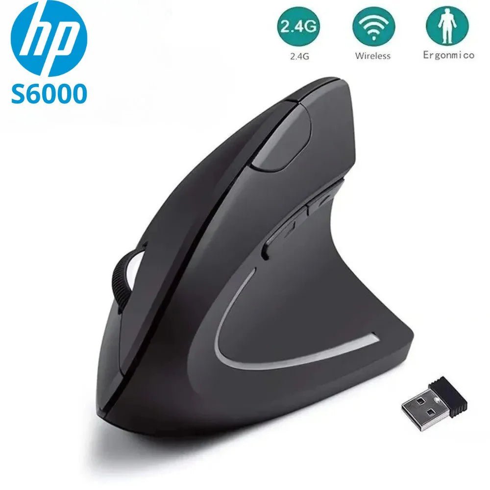Mouse ergonómico HP inalámbrico con diseño vertical