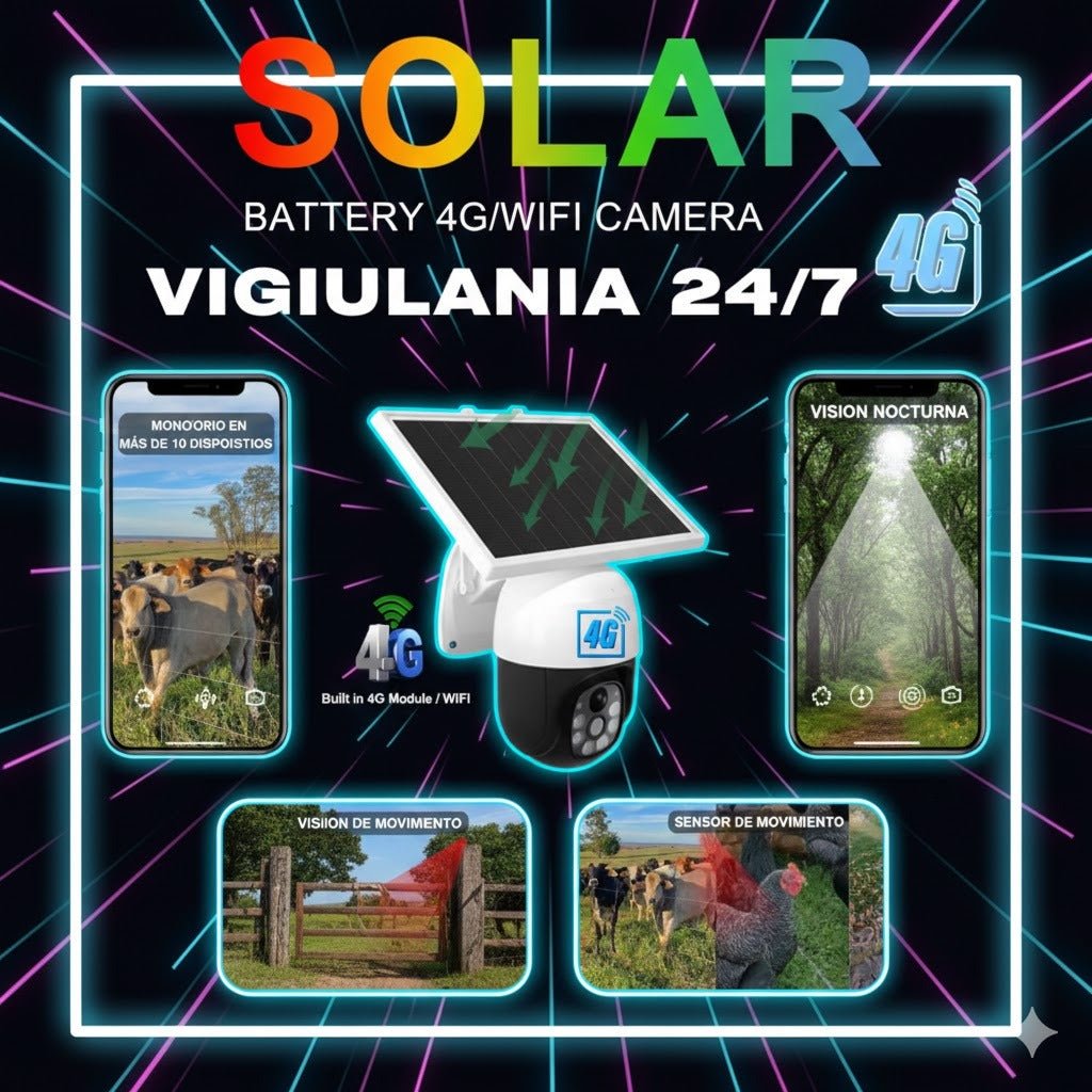 CÁMARA CON LUZ SOLAR - ISDU