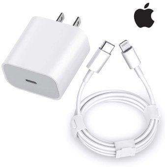 Cargador Iphone 20w Carga rapida +Cable - ISDU
