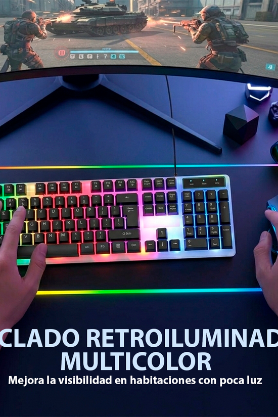Combo Teclado + Mouse Gamer KT - 288 - ISDU
