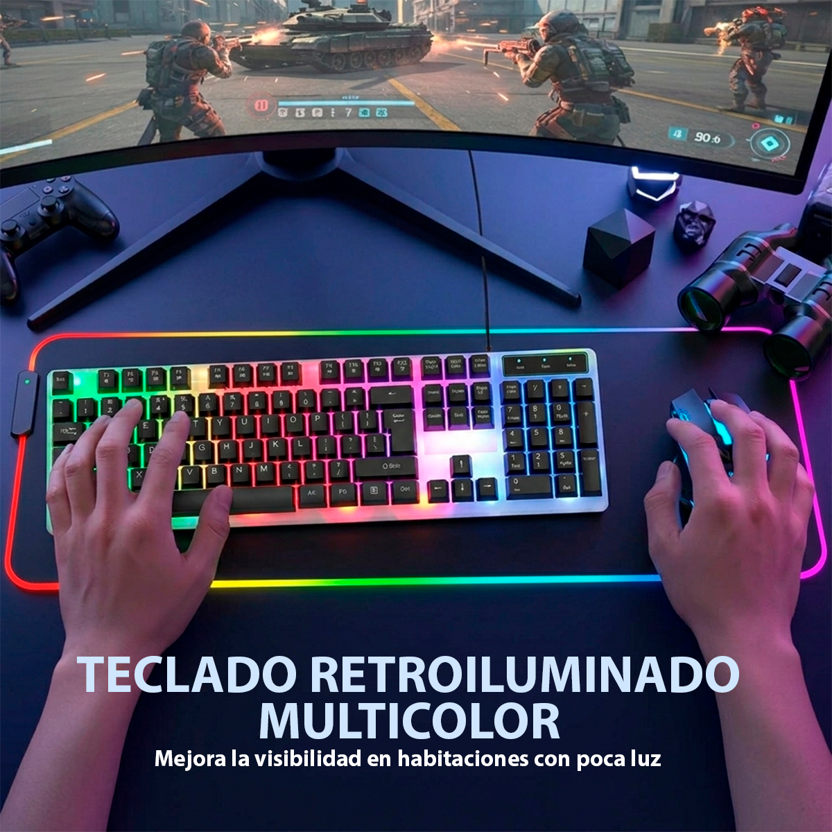 Combo Teclado + Mouse Gamer KT - 288 - ISDU