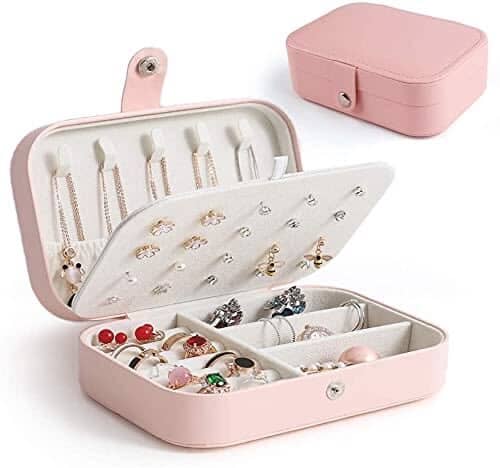 Joyero Portatil Viaje Organizador Rosa - ISDU