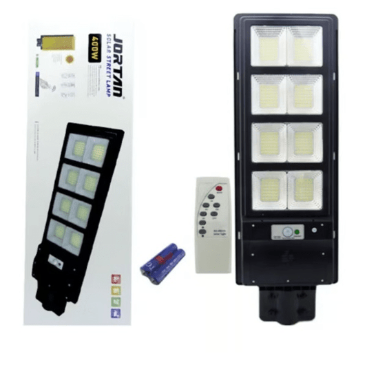 LAMPARA SOLAR JORTAN 400W CON SENSOR + - ISDU