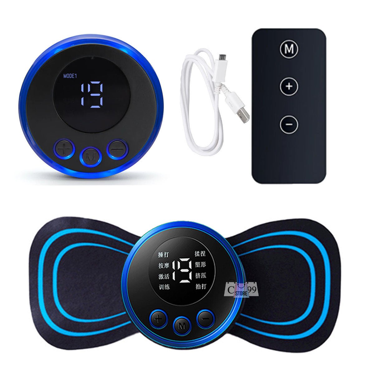 Mini Masajeador Cervical Electrico Recargable USB + CONTROL EXTRA - ISDU