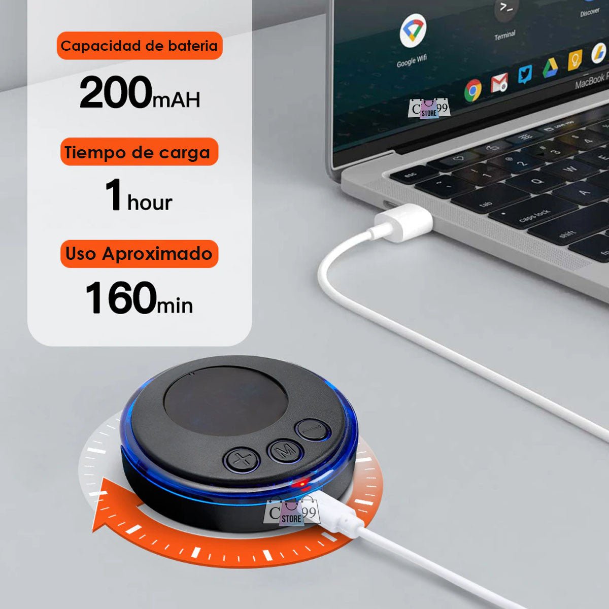 Mini Masajeador Cervical Electrico Recargable USB + CONTROL EXTRA - ISDU