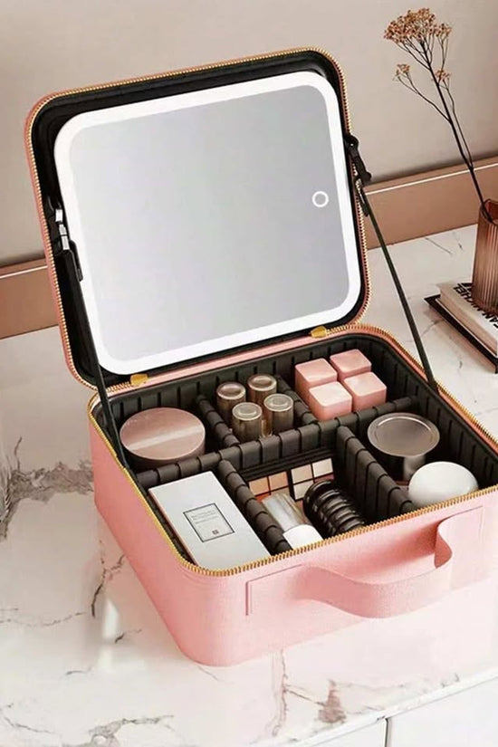 Organizador De Maquillaje Joyero Espejo con Luz - ISDU