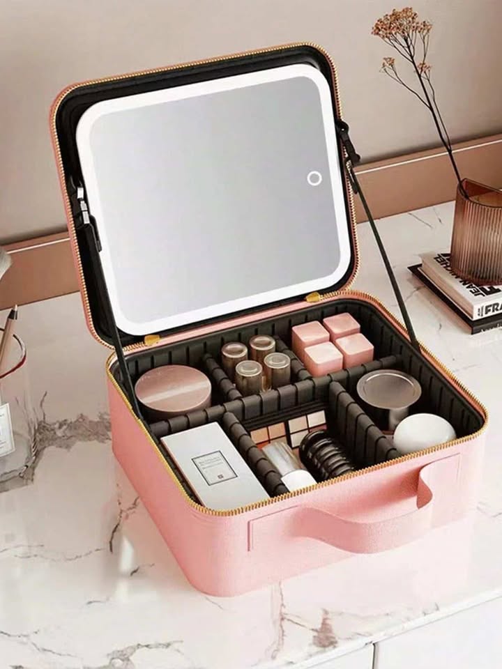 Organizador De Maquillaje Joyero Espejo con Luz - ISDU