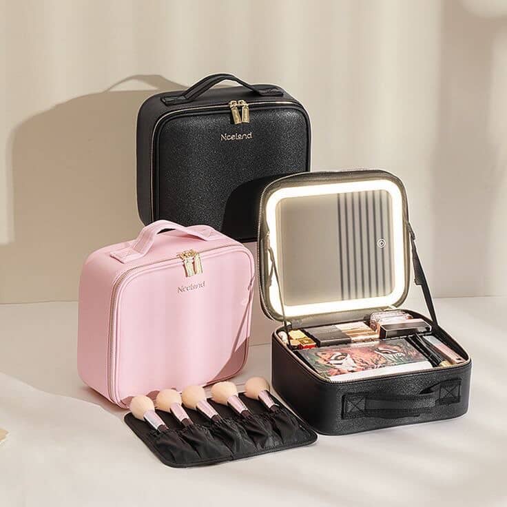 Organizador De Maquillaje Joyero Espejo con Luz - ISDU