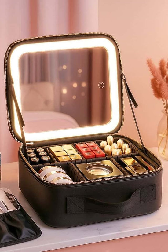 Organizador De Maquillaje Joyero Espejo con Luz - ISDU