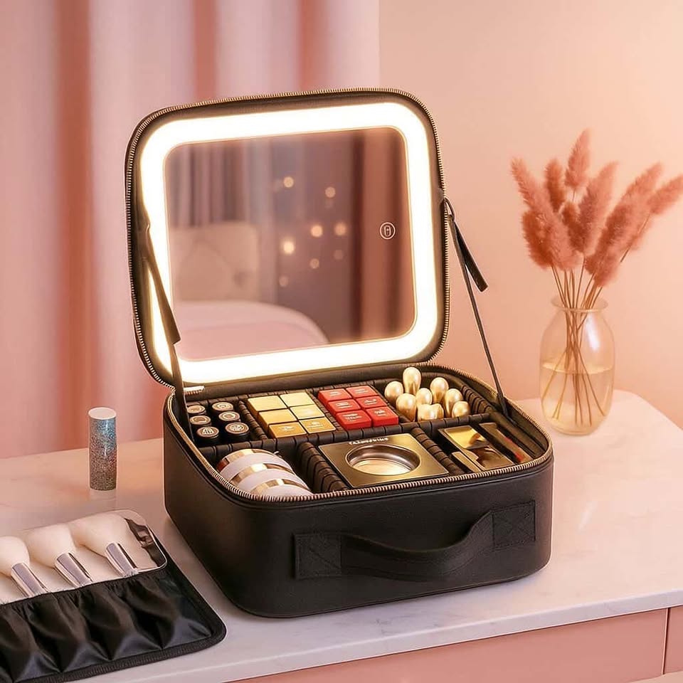 Organizador De Maquillaje Joyero Espejo con Luz - ISDU