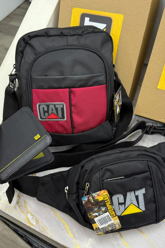 TRIO CAT BILLETERA,CANGURO Y BOLSO - ISDU