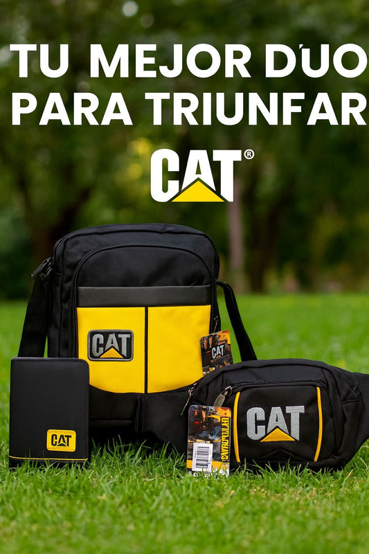 TRIO CAT BILLETERA,CANGURO Y BOLSO - ISDU